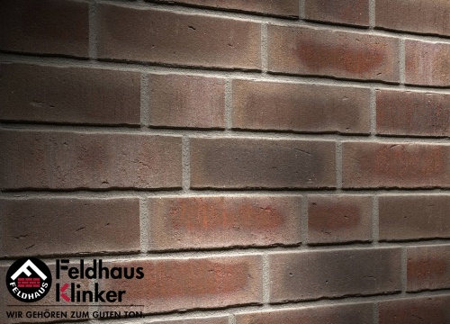 Фасадная плитка ручной формовки Feldhaus Klinker R748 vascu geo merleso, 240*71*14 мм